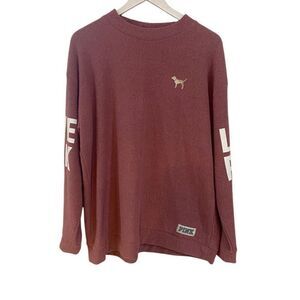 Pink Victoria’s Secret sweater, long sleeve large dog